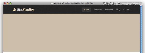 PS教程：PS制作专业优雅的网页设计模板