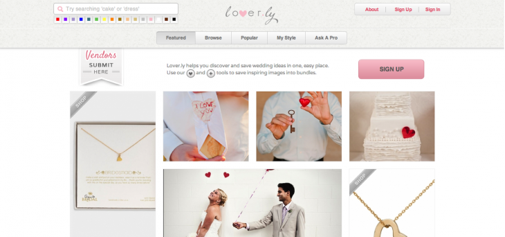 黑马哥教你做设计：解读美国婚礼策划Lover.ly网站改版，教科书般的精美网页设计!