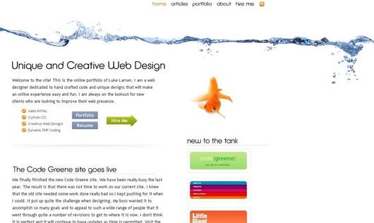 30个水为主题风格的网站设计-设计时代