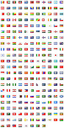 247个国家的国旗图标
