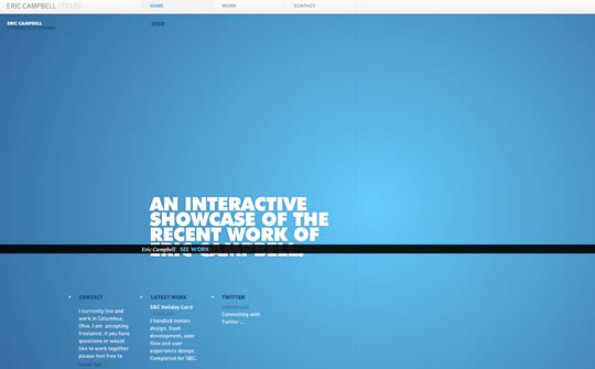 20个激发设计灵感的网页设计bluesites12