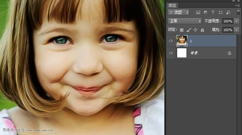 Photoshop简单方法把儿童照片变清晰,PS教程,思缘教程网