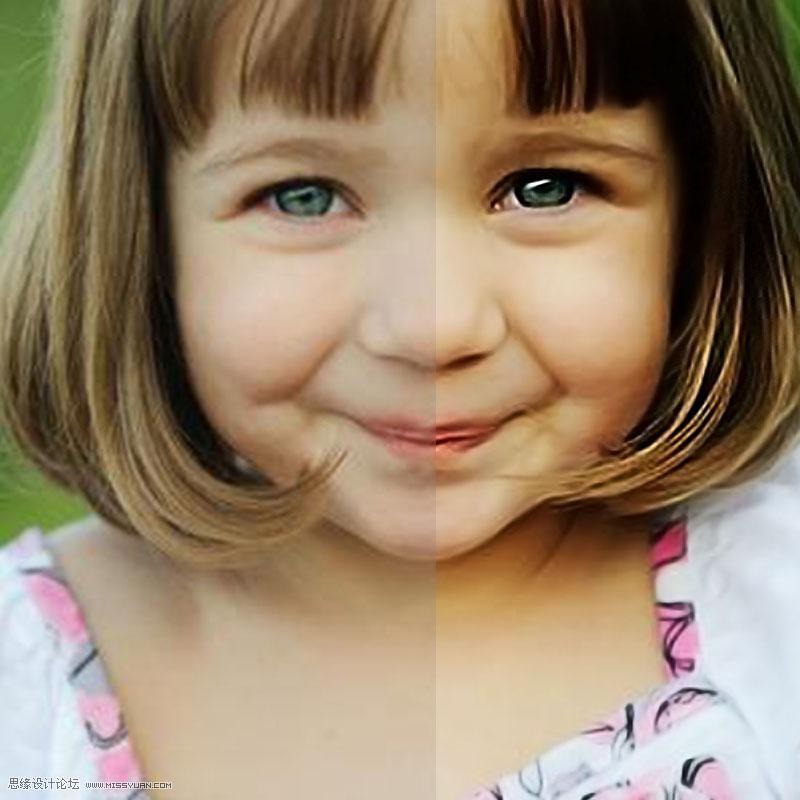 Photoshop怎么简单地把儿童照片变清晰？ 三联