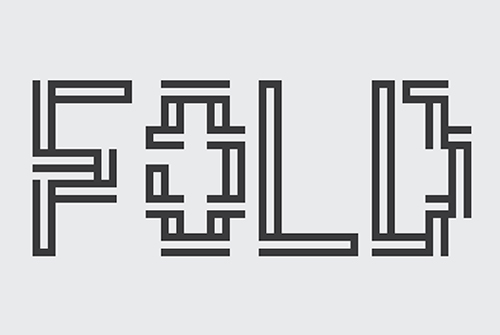 Fold free font