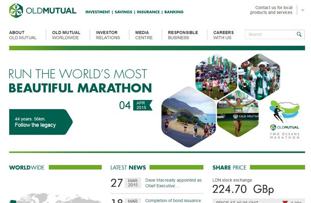 old mutual homepage design