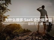 为什么很多SaaS企业级产品都熬不过第一年？