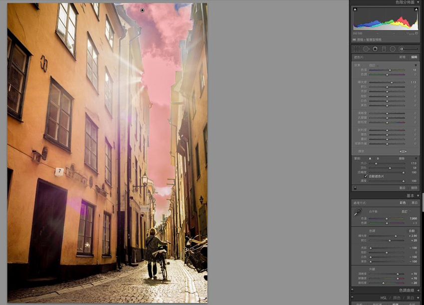 Photoshop把曝光不足照片变成电影大片结果,图趣网