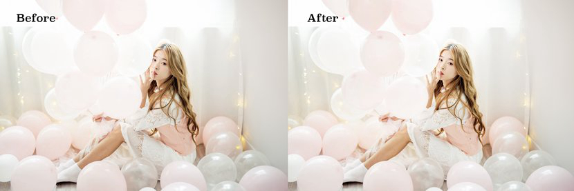 Photoshop调出甜美风格的室内人像美女,图趣网