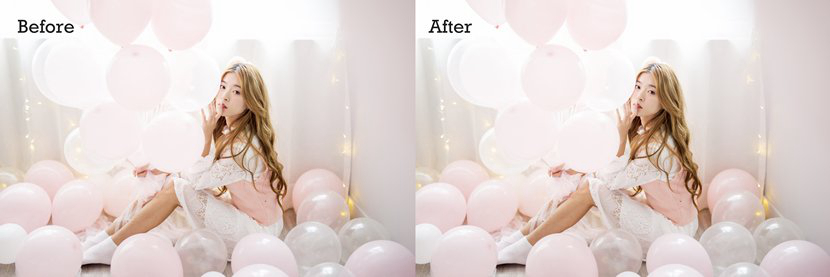 Photoshop调出甜美风格的室内人像美女,图趣网