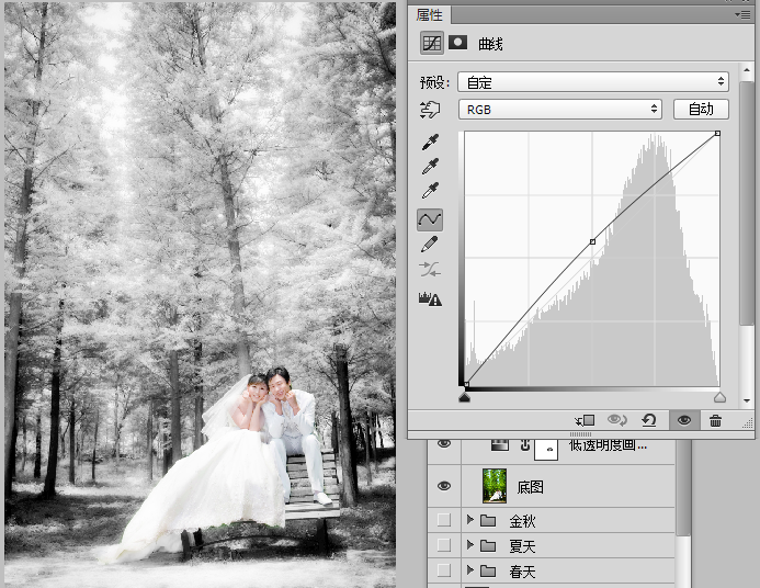 Photoshop调出婚纱外景春夏秋冬四季结果,破洛洛