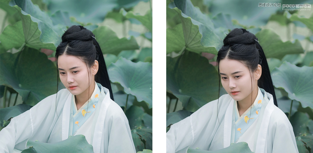 Photoshop调出蓝色小清新风格的古典人像,破洛洛