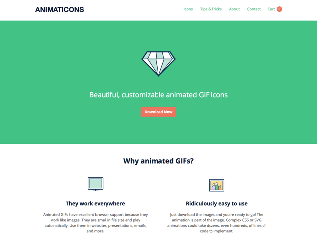 [小众网站]ANIMATICONS - 免费下载GIF动态图标