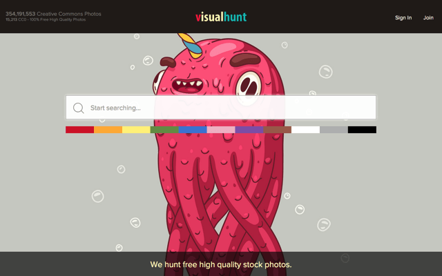 [小众网站]visualhunt - 可以按颜色查找的免费高质量图库